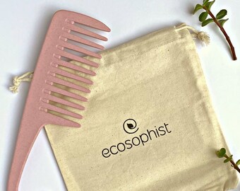 Ecofriendly Wheat Straw Hair Comb - Sustainable & Biodegradable Hair Accessory | Wheat Straw Waterproof Detangling Shower Comb Biodegradable