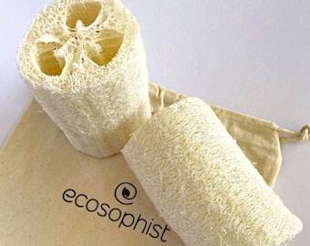 Natural Loofah Sponge | Natural | Eco Friendly Loofah Sponge | Exfoliating Sponge | Zero Waste Sponge | Skincare tools | Body Exfoliation