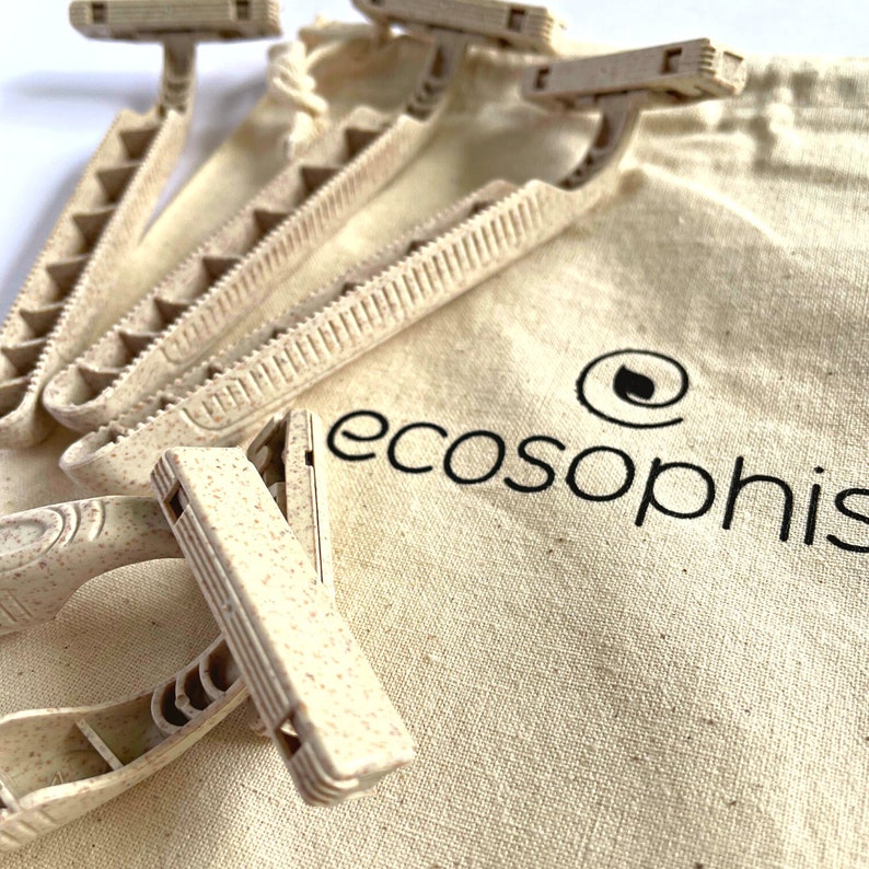 Wheat Straw Biodegradable Razors (5 Pack) | Eco-friendly Disposable ...