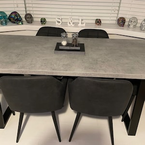 Barker and stonehouse store concrete dining table