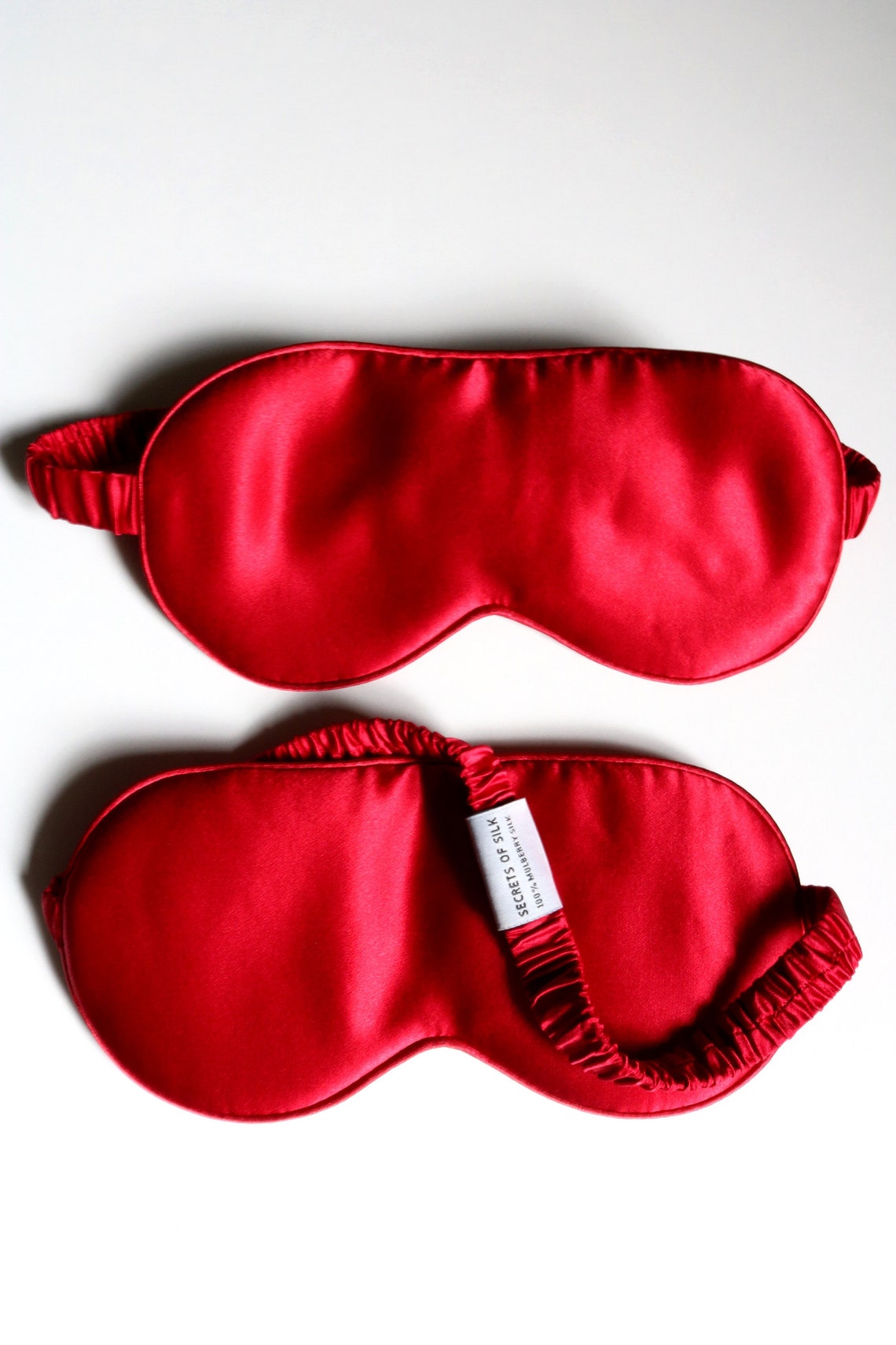 RED 100 Silk Sleep Mask Pure Grade 6A Mulberry Silk Eye Mask Etsy