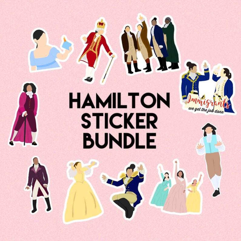 Hamilton Sticker Bundle 
cadeaux de noel comédie musicale