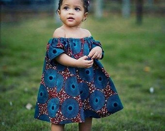 ankara gown for baby girl