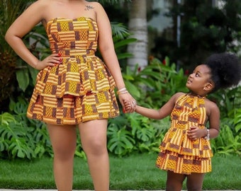 mother and daughter african outfits