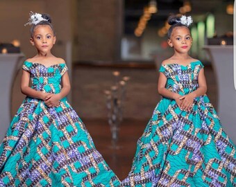 Girls African Dress Etsy