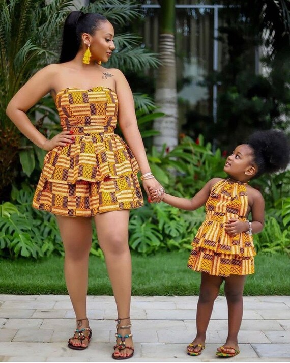 african print mommy and me