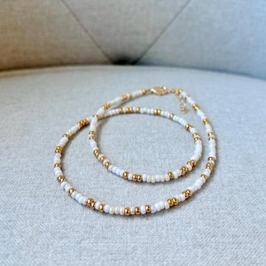 Colourful Seed bead necklaces, beaded necklace, gold necklace, silver necklace, adjustable necklace, boho jewellery, beach jewellery