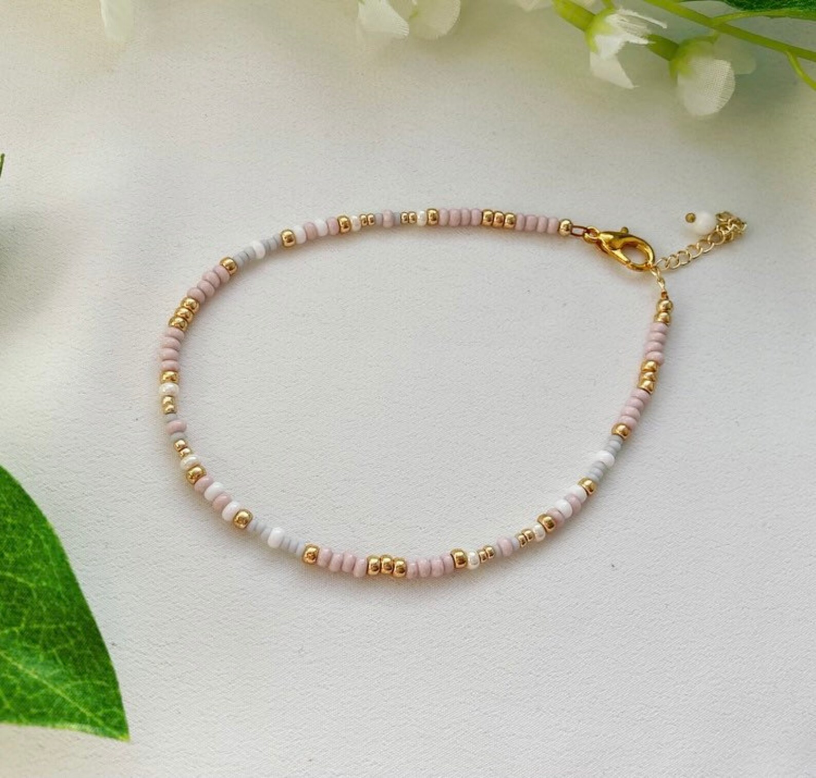 Beaded anklet colourful beaded anklets summer jewellery Etsy