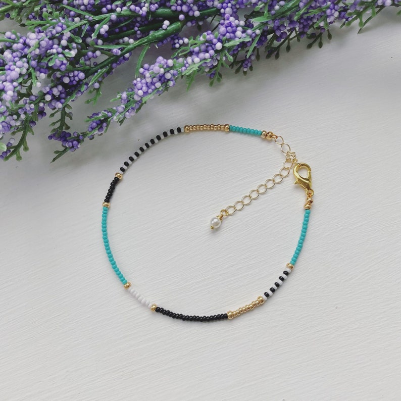 Beaded Anklets Colourful Beaded Anklets Summer Jewellery Etsy