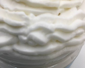 Manteca corporal con aroma a talco de bebé - Loción de karité batida natural
