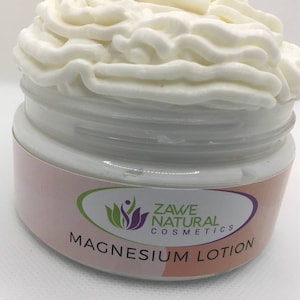 Magnesium Lotion RLS Sleep Lotion Natural Body Butter With Magnesium Gift Vegan Lotion Shea Butter