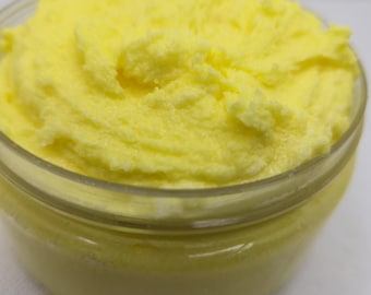 Lemon Foaming Sugar Scrub | Natural Body Exfoliation, sugar scrub,