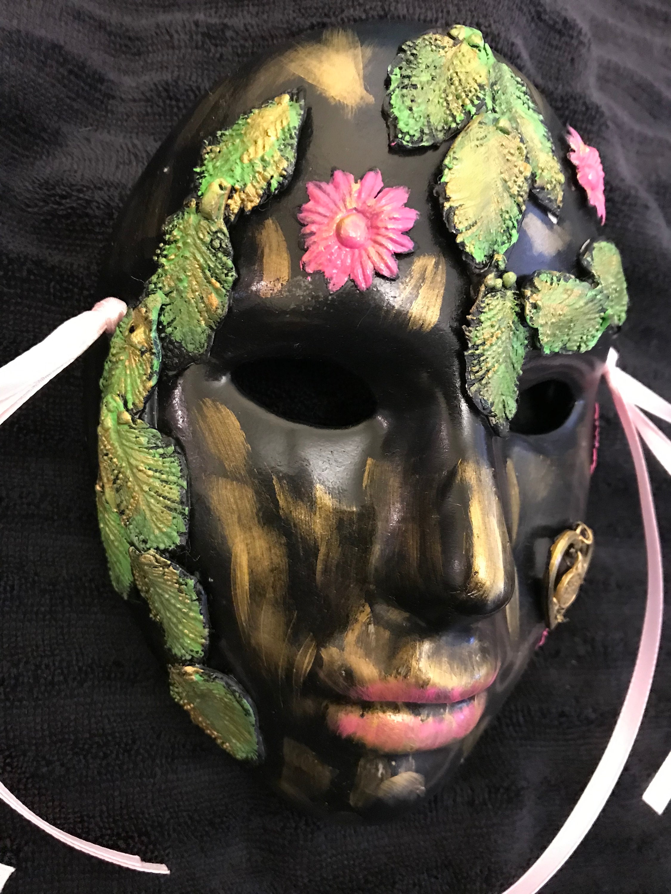 BLACK SPRING MASK - Etsy