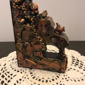 QUEBRA-CABEÇA DE MADEIRA STEAMPUNK