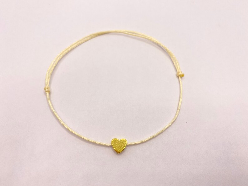 Mother/'s Day Gift Hand Made Minimalist Macrame Heart Hematite Bracelet