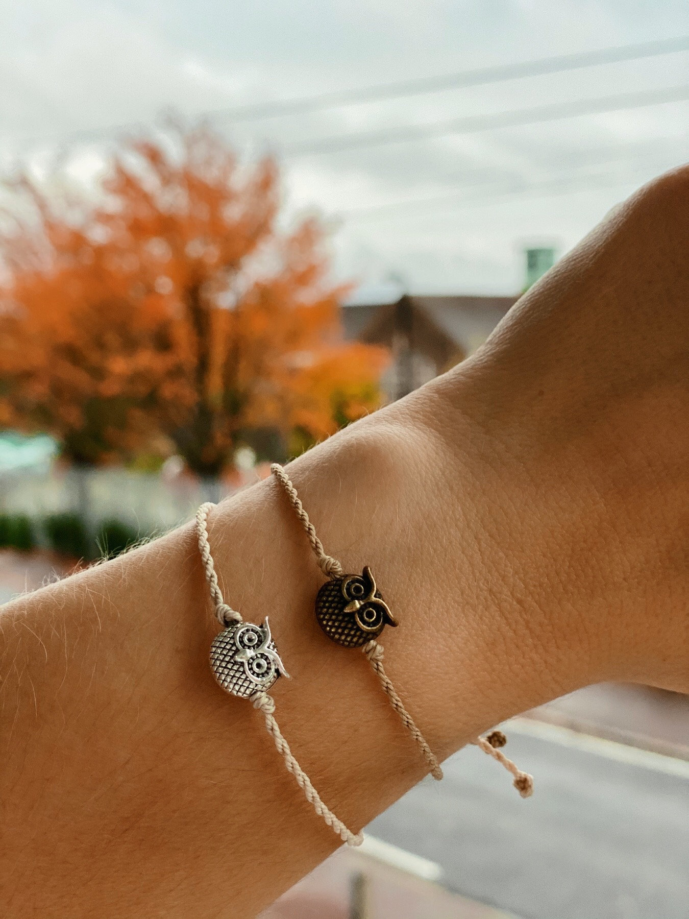 Owl Bracelet | Hand Made Bracelet | Macrame | Waxed Cord | Gift Her | Gift Him | Gift