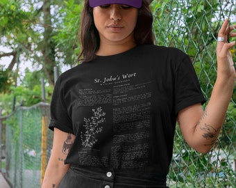 Green Witch Shirt for Women, Pagan Clothing, Garden Witch Shirt, Plant Witch TShirt, Herbal T-Shirt, Pagan Shirt, Wiccan Shirt for Women