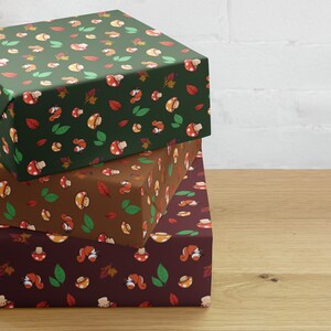 Mushroom Wrapping Paper, Taodstool Fairy Core Gift Wrapping for Thanksgiving and Christmas, Fall decoration cottage Core