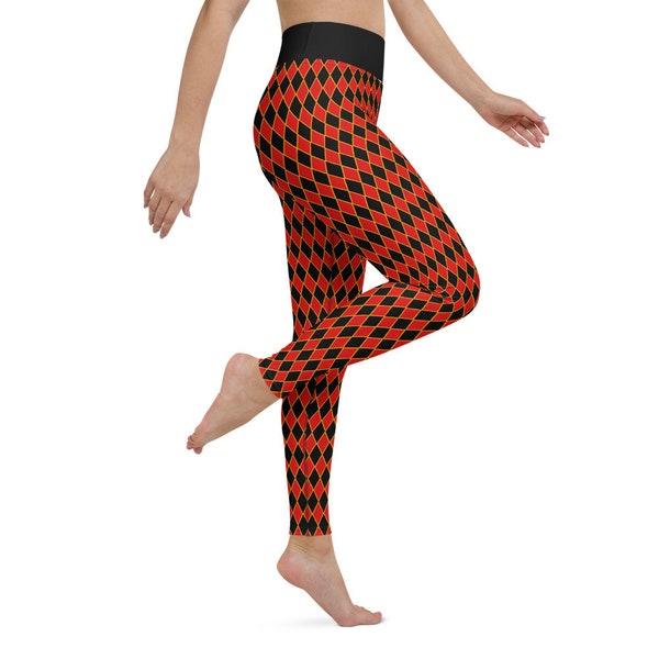 Harlekin Yoga Pants, Court Jester Medieval Costume Pants