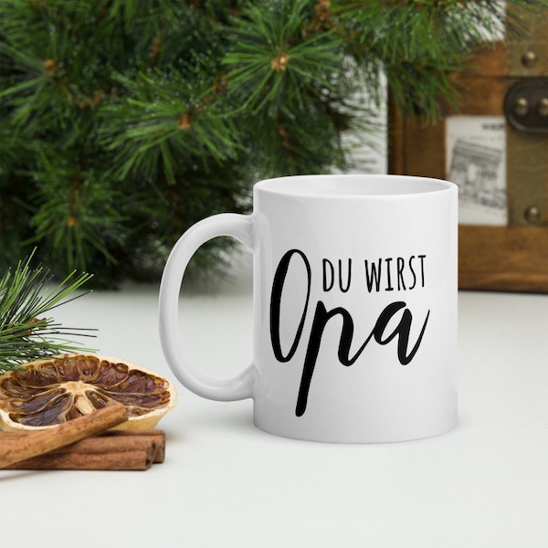 Du wirst Opa Tasse, Opa Geschenk, Schwangerschaft verkünden