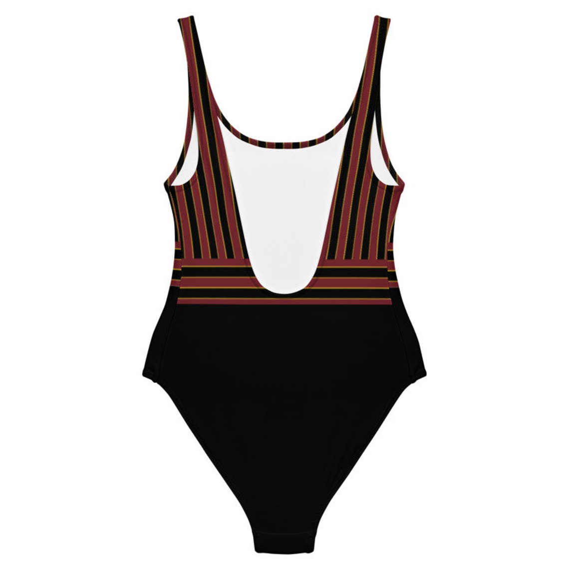 Bathing Suit For Women Goth Swim Suit Striped Steampunk Swim Etsy