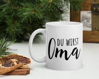 Du wirst Oma Tasse, Schwangerschaft verkünden, Geschenk Oma
