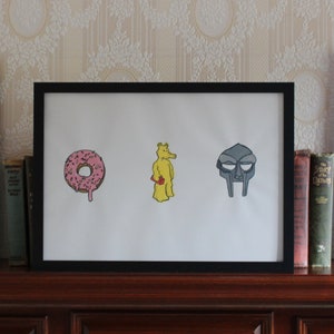 MF DOOM Quasimoto J Dilla A4 Stampa artistica su carta lucida - Grafica originale premium 21 x 28 cm