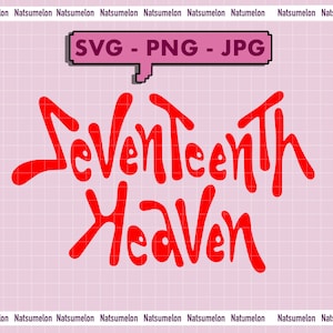 Seventeen SVT Seventeenth Mini Album SVG PNG Jpg for Cricut / Perfect for stickers/shirts/mug Kpop Boyband