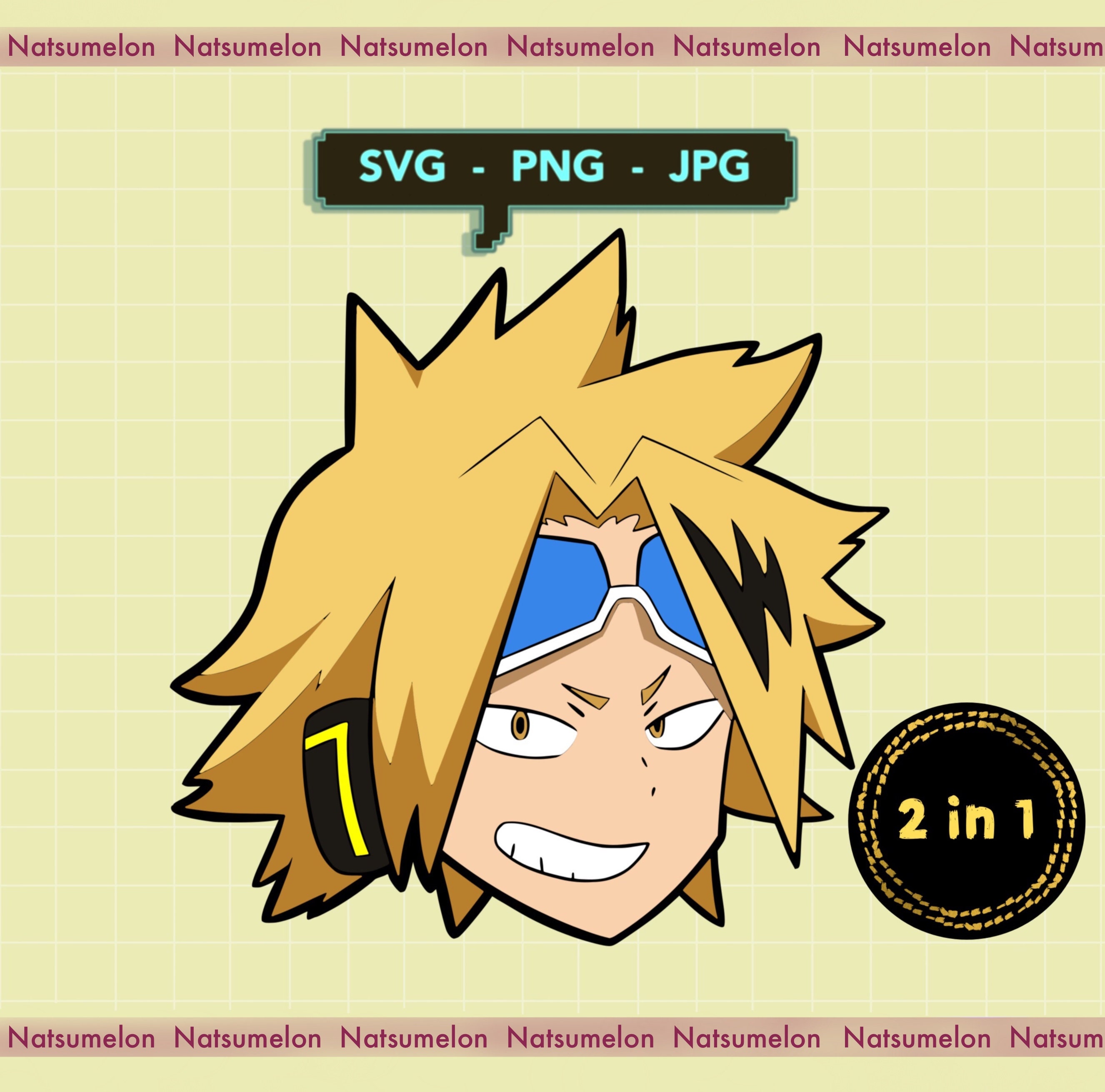 Denki Kaminari SVGPNGJPG Files Hero Academiamha - Etsy Norway