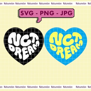 NCT Dream Love SVG PNG Jpg perfect for cricut,stickers/decal/tshirt/tote-bag Kpop
