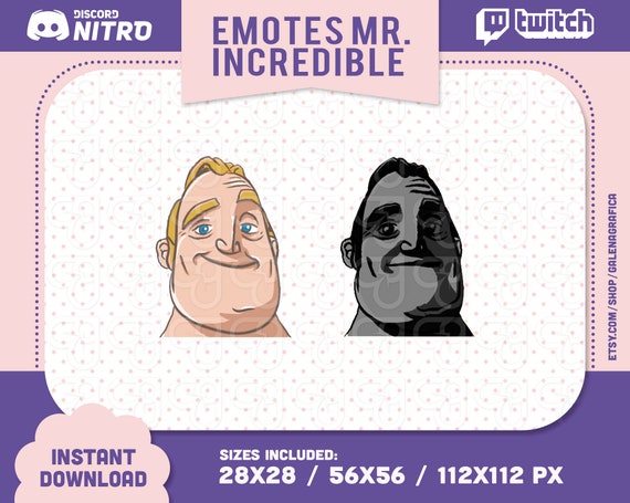 Traumatized Mr. Incredible Meme Emojis / Emojis for Streamer / 