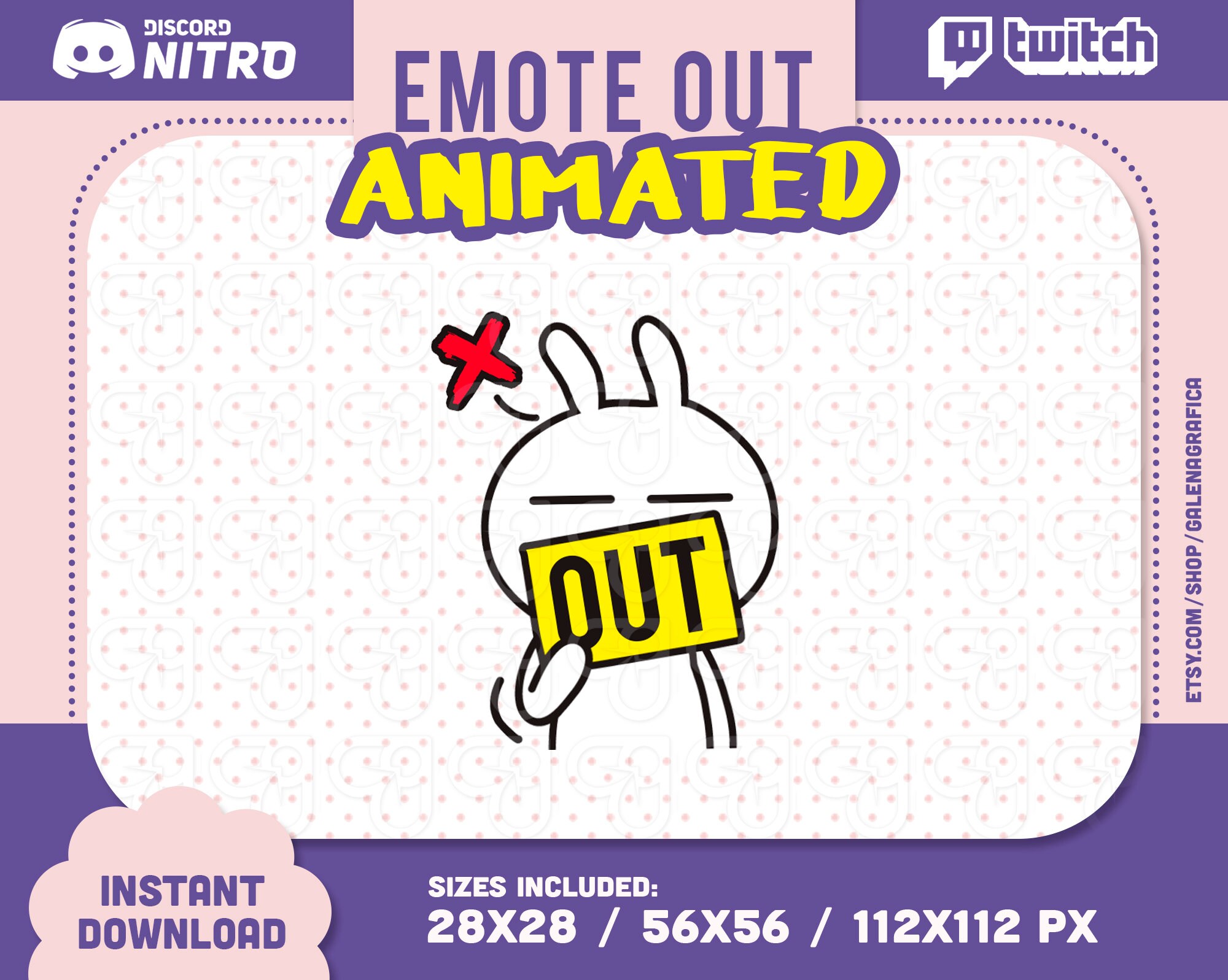 Digital Art & Collectibles cute animated emote Animated Twitch Emote