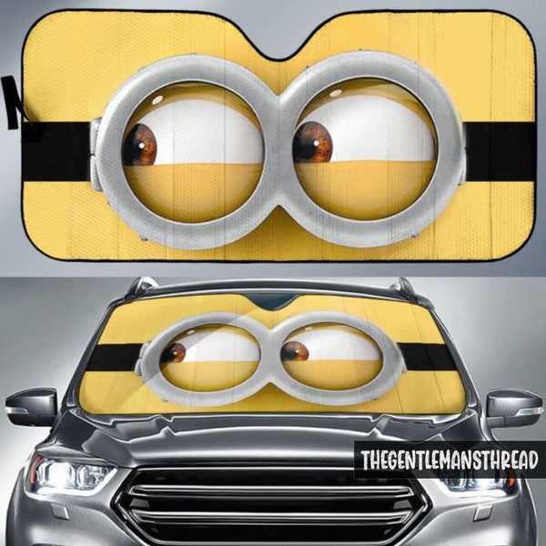Minion Eyes Sunshade Etsy