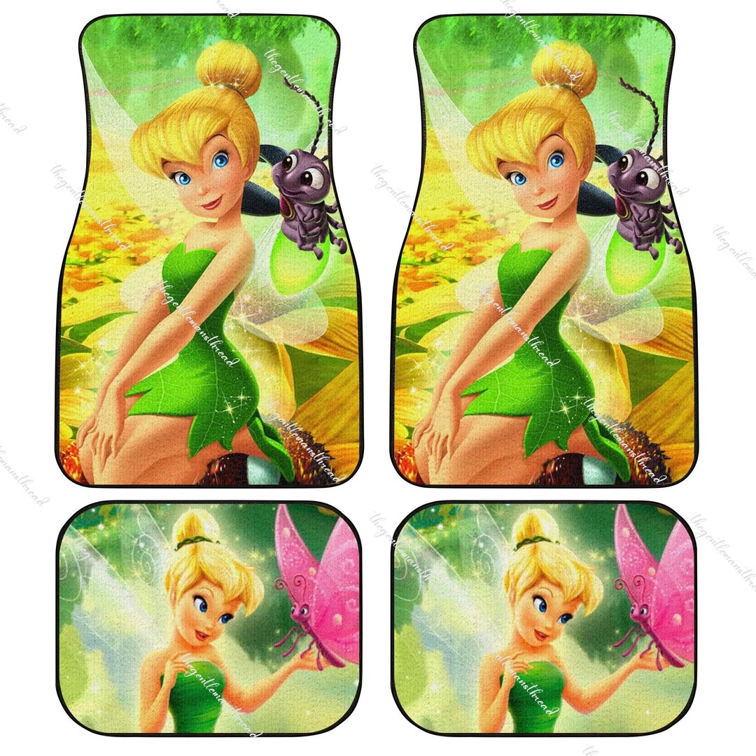Tinkerbell Cartoon Car Floor Mat Custom Tinkerbell Garden Car Etsy
