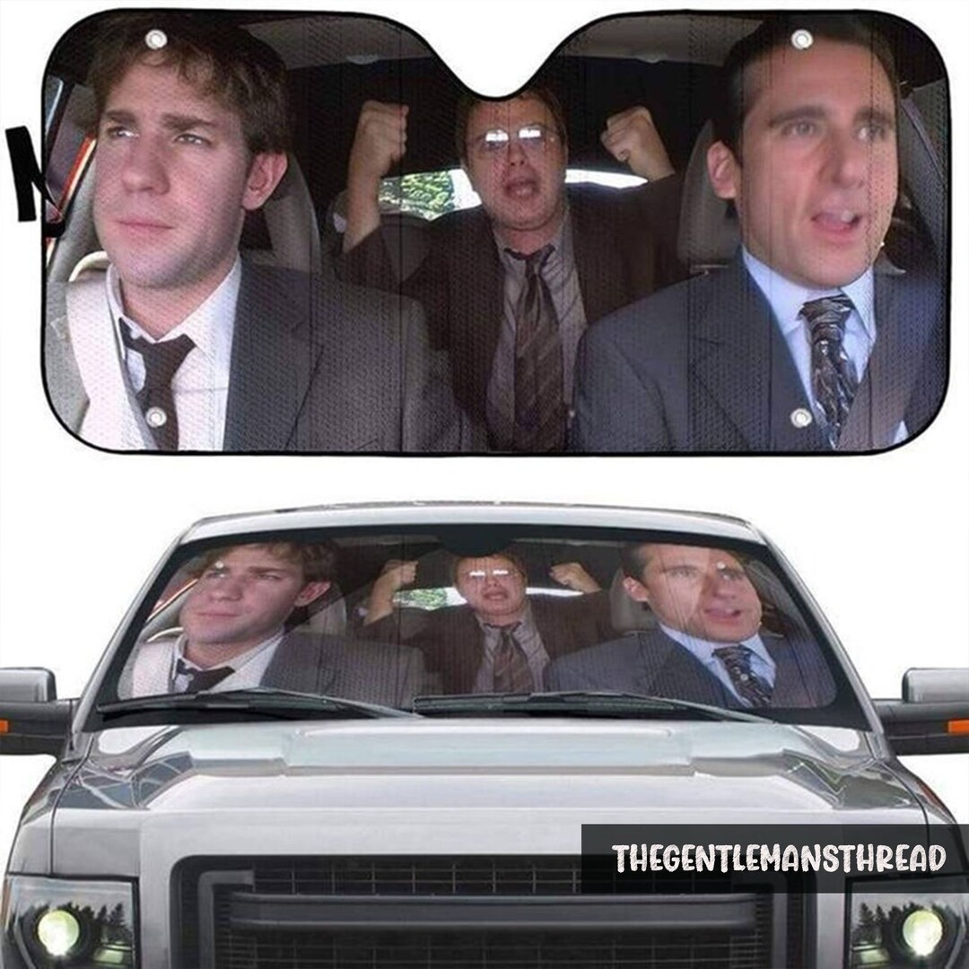 Michael Scott Dwight Schrute Car Sun Shade Funny Movie/tv Etsy