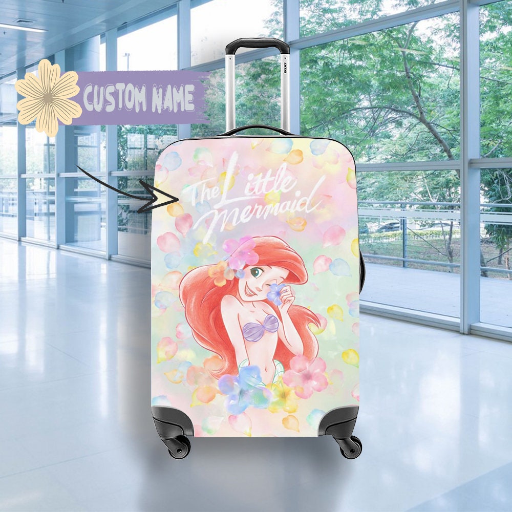 Mermaid Print Pattern Luggage Cover Protector main image 1