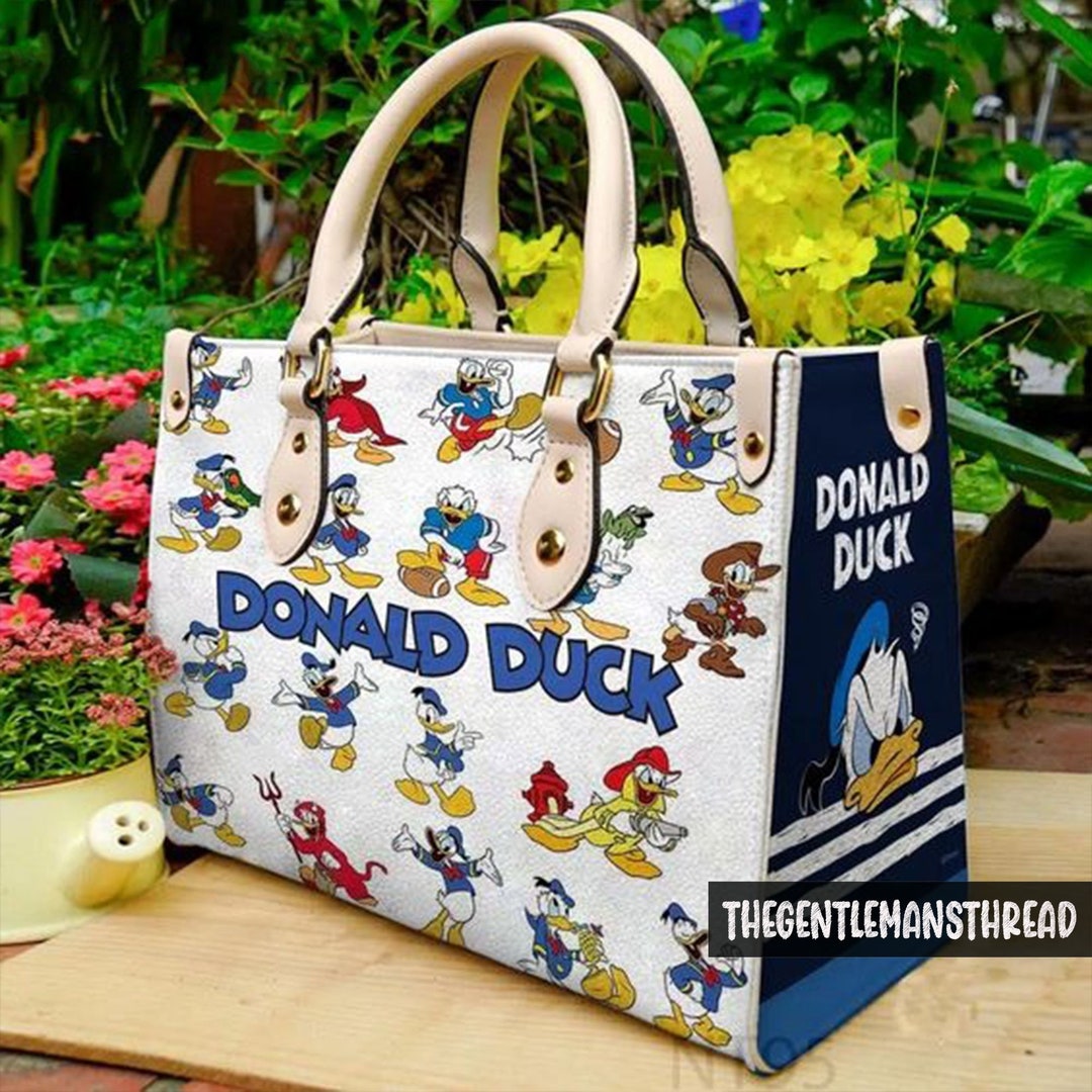 Donald Duck Leather Handbag Custom Disney Duck Etsy