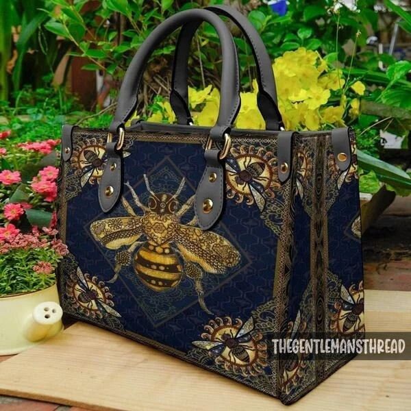 Genuine Leather Bee Bag | Women's Boutique | Houston Texas Orange / 6x8