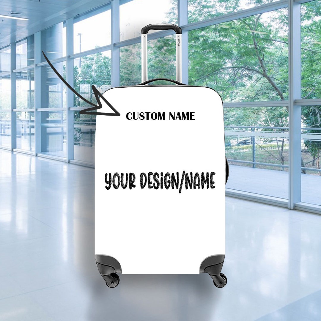 Personalized Luggage Cover Custom Design/name Luggage Cover Etsy