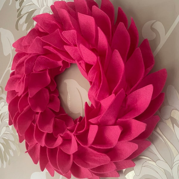 Felt Wreath Etsy