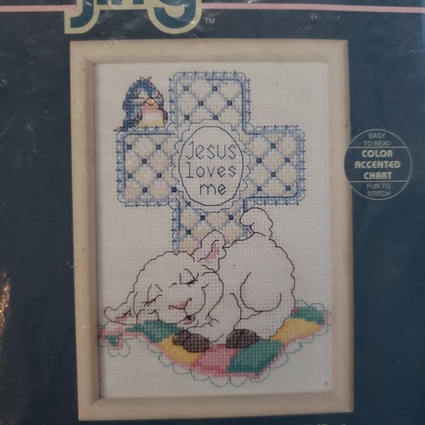 Jesus Loves Me Cross Stitch Pattern Etsy