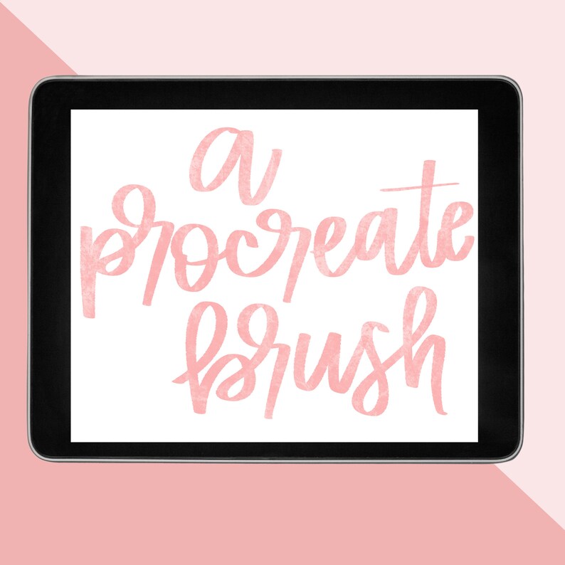 Brush for Procreate Procreate Textured Brush Procreate Lettering Brush iPad Lettering Brush