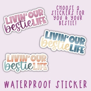 Besties Water Bottle Sticker | Best Friend Gift | BFF Sticker | Gift For Friend | Friendship Sticker | Matching Best Friend Sticker