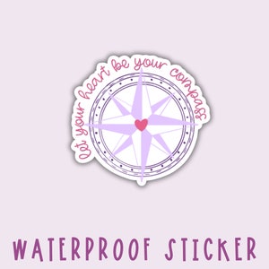 Compass Vinyl Sticker: Waterproof Adventure Decal