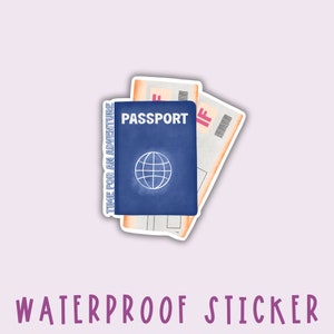 Passport Vinyl Sticker: Adventure Travel Decal