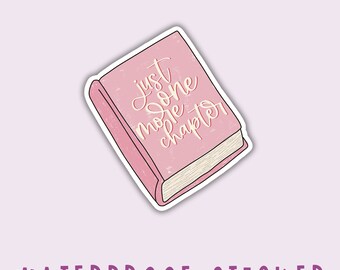 Book Lover Sticker: Waterproof Vinyl Decal for Laptop, Water Bottle