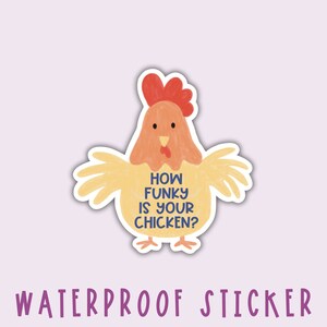Summer Camp Water Bottle Sticker | Camp Song Sticker | Funky Chicken Sticker | Gift For Camp Staff | Camping Sticker | Counselor Gift