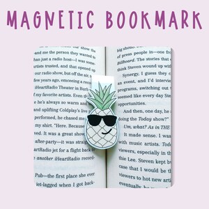 Pineapple Magnetic Bookmark | Reading Bookmarks  | Page Marker | Reading Accessories | Planner Bookmark | Book Markers | Book Club Gift