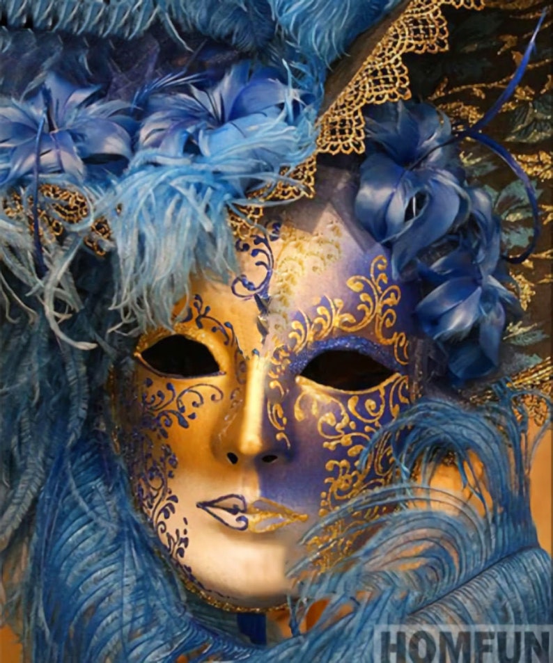 MASKS #3 DIY 5D Diamond Painting Kit Full Square or Round Drill