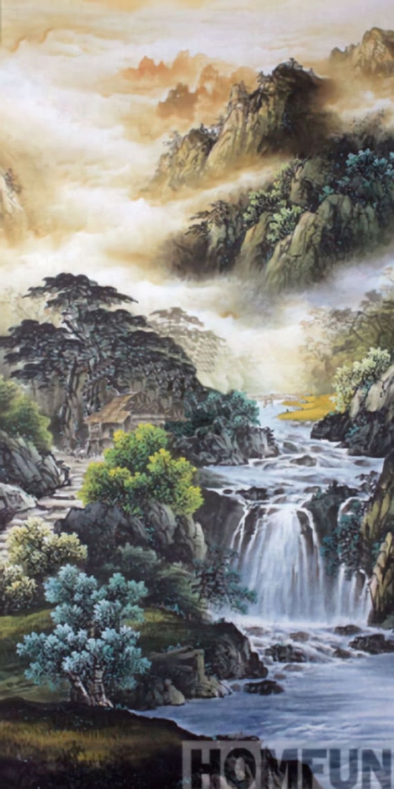 Misty Waterfall - Paint by Diamonds